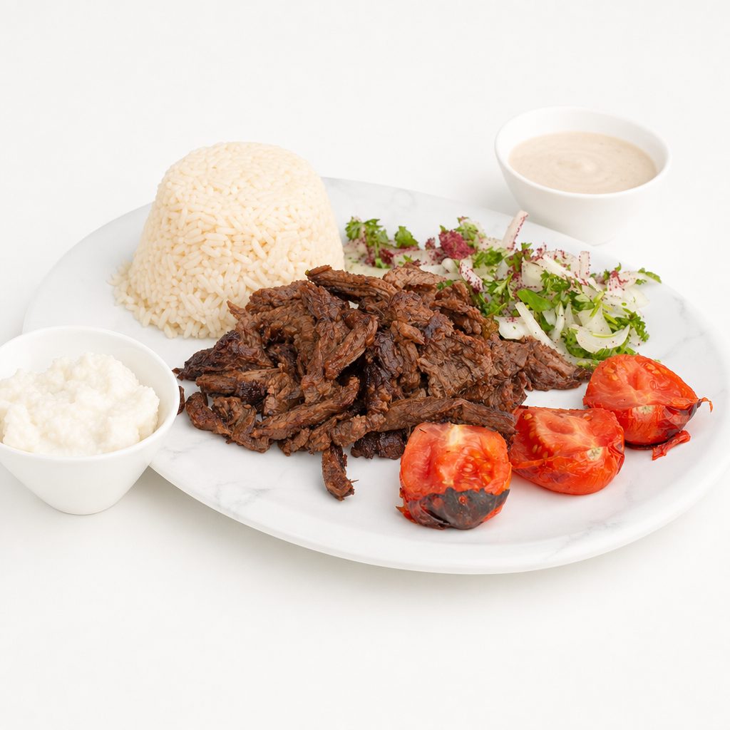Beef Shawarma Plate.