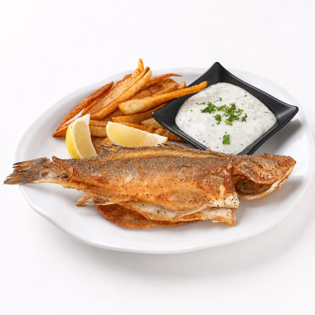 Whole Fish SeaBass Plate.