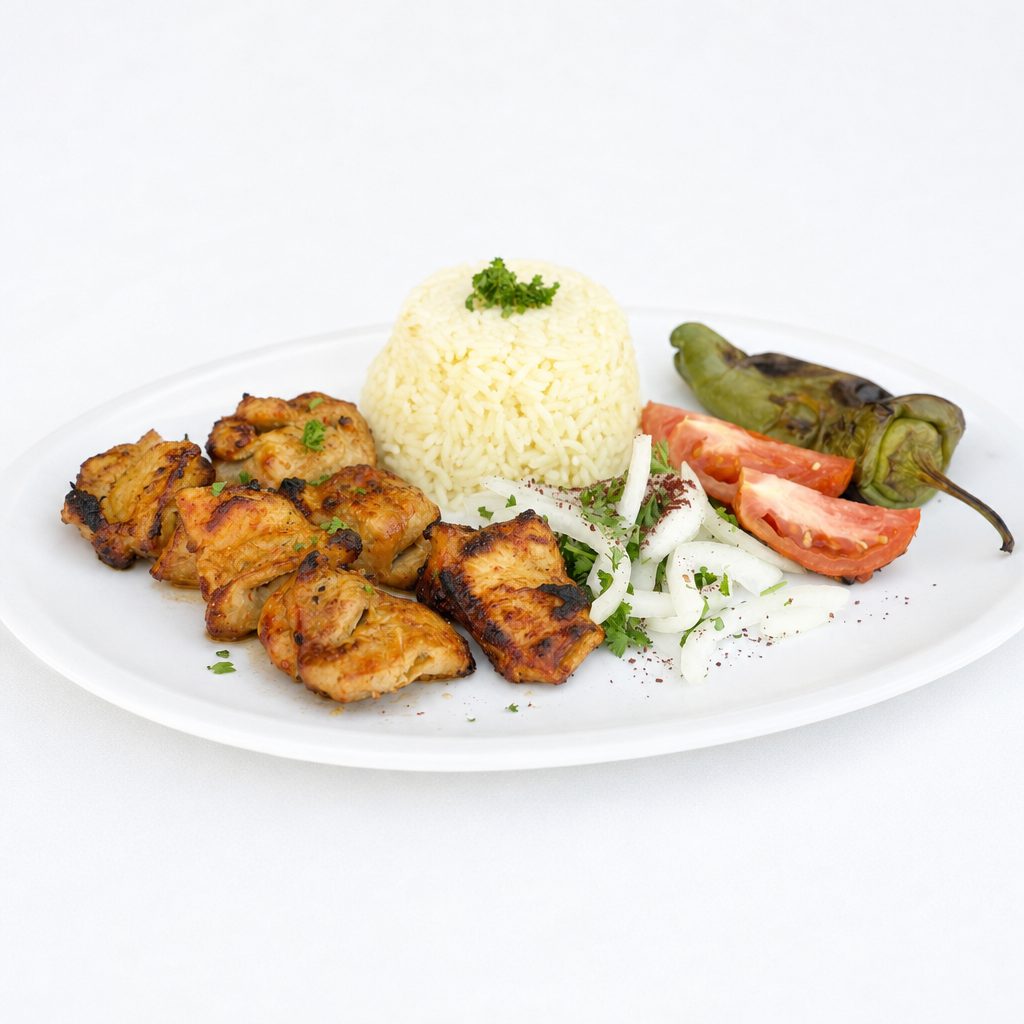 Chicken Shish Kebab Plate.
