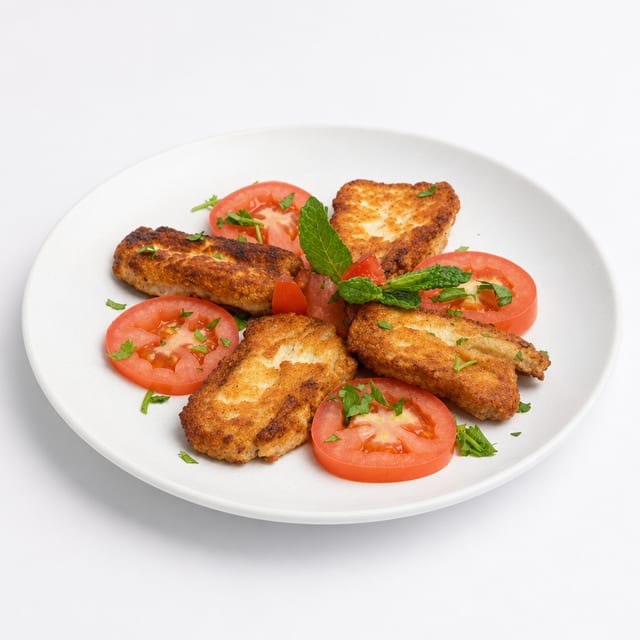 Grilled Halloumi Cheese.