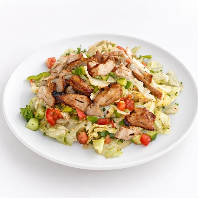 Jumbo Armenian Salad w/ Protein.