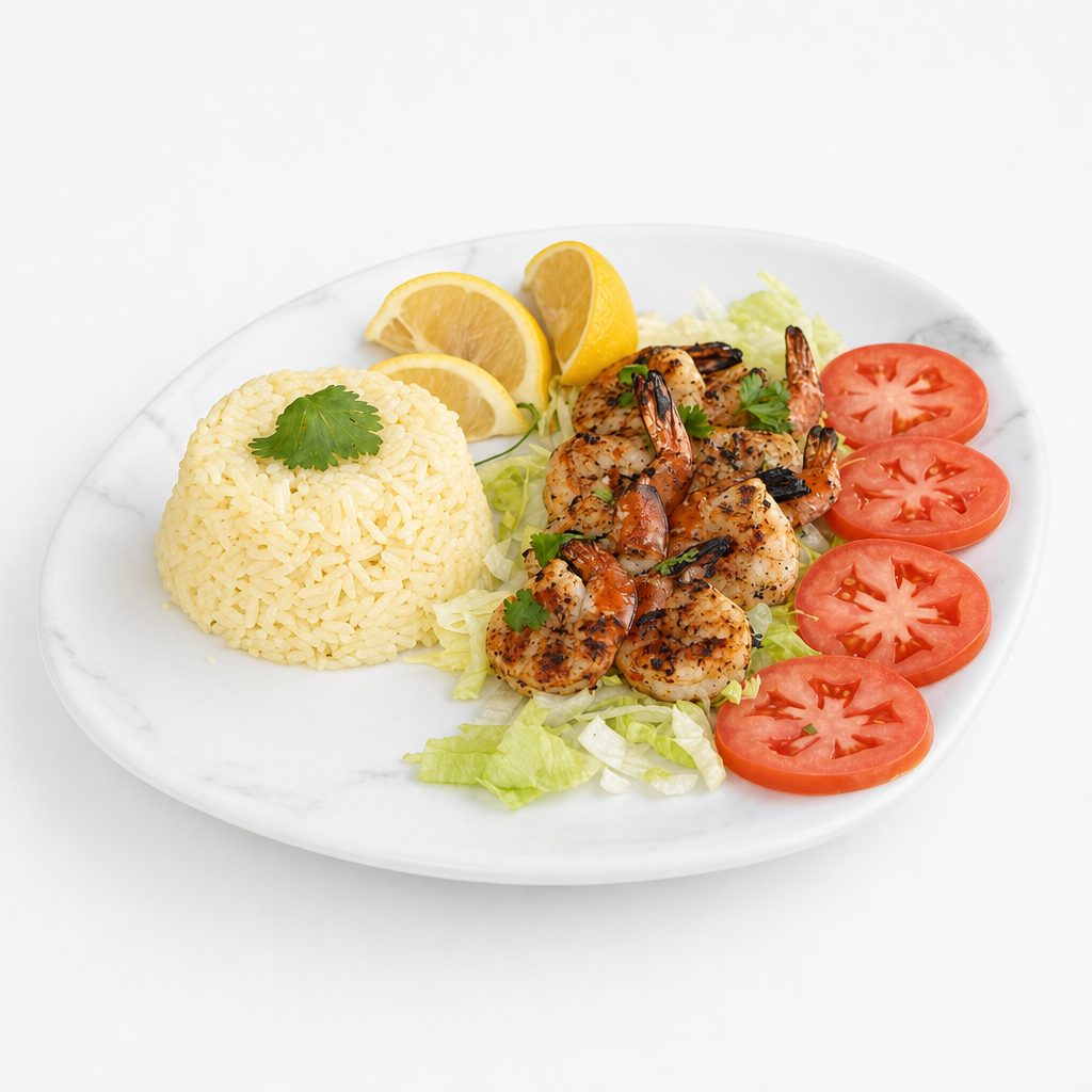 Grilled Shrimp Plate.