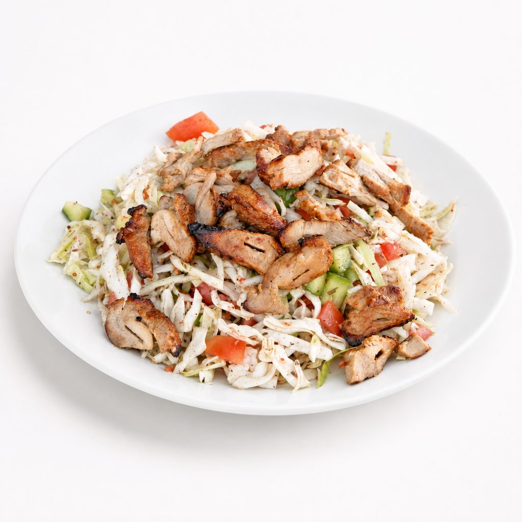 Jumbo Cabbage Salad w/protein.