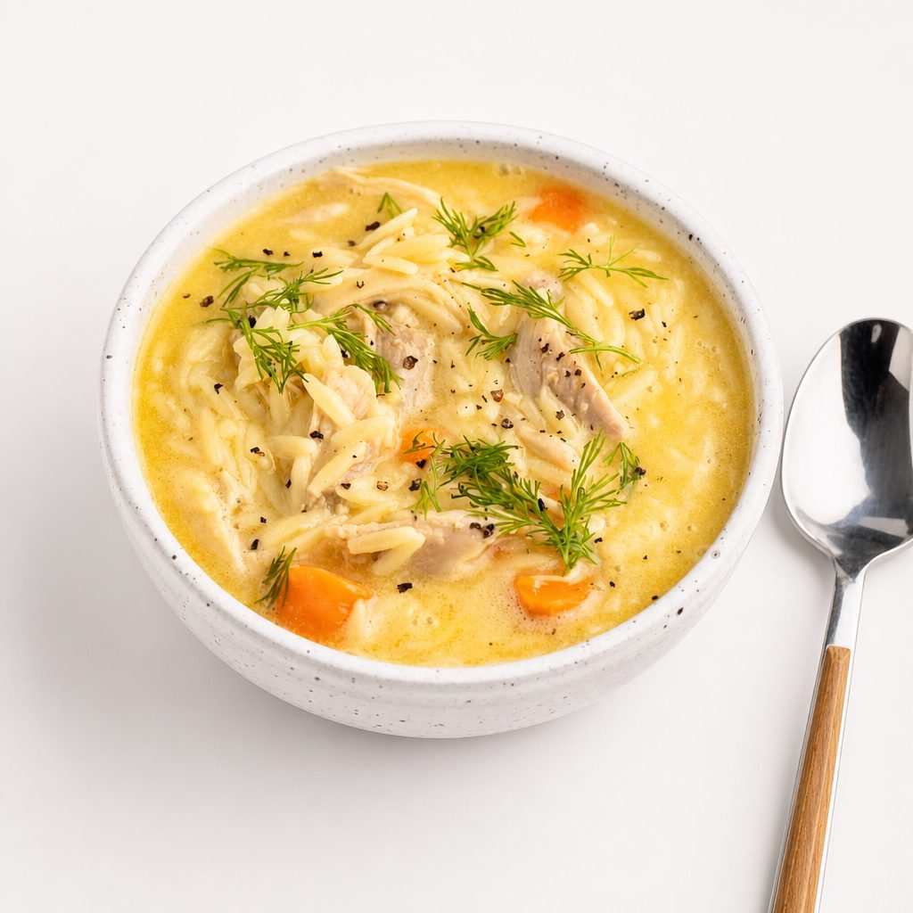 Avgolemono Soup (Greek Chicken Lemon Soup).