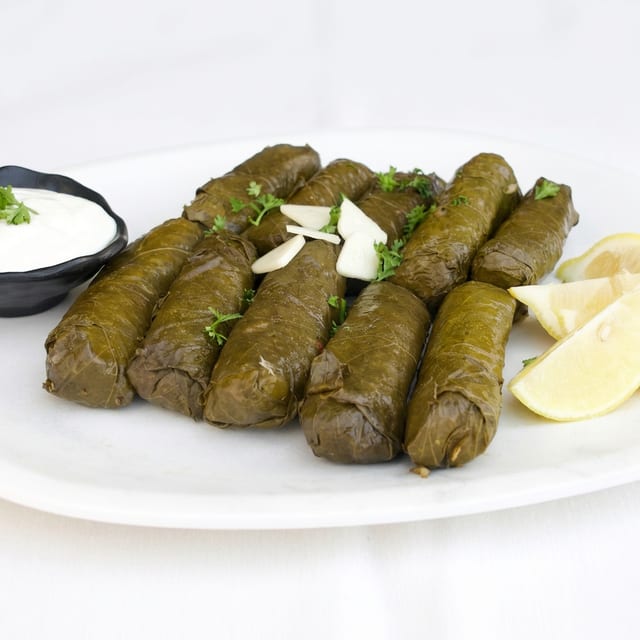 Sarma (Grape Leaves) Plate.