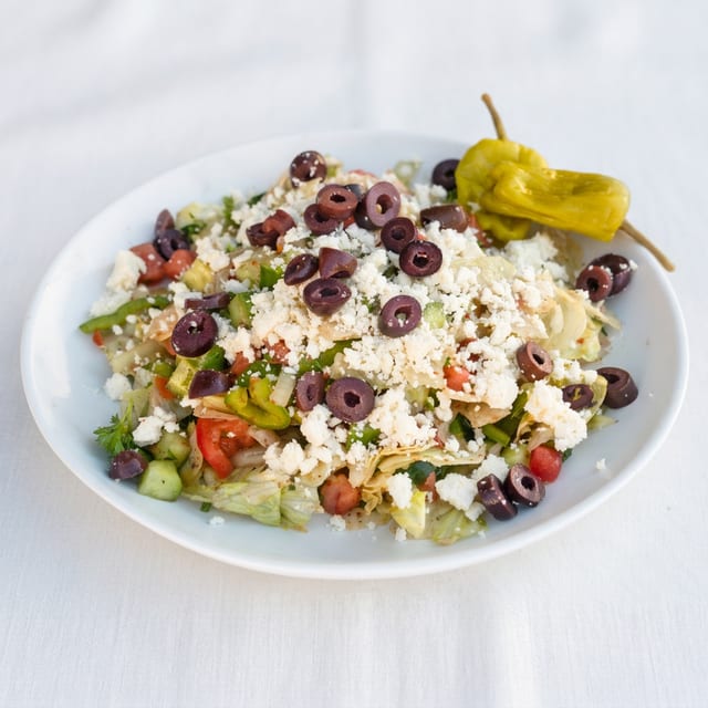 Jumbo Greek Salad.