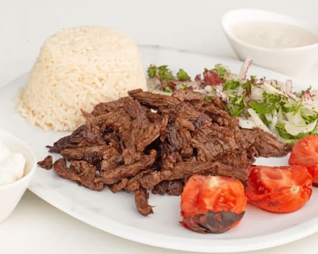 Beef Shawarma WRAP PLATE.