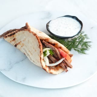 Beef Gyro SANDWICH ( Gyro Bread )