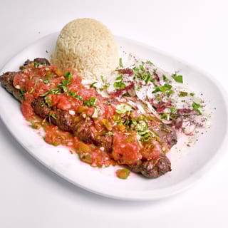 Banadura (Spiced Tomato) Kebab Plate